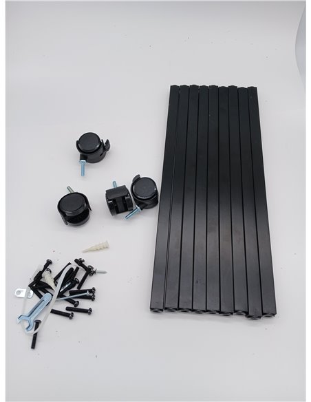 Amazon Basics Carro metálico con 3 niveles, Negro