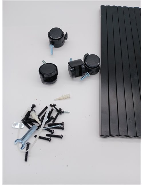 Amazon Basics Carro metálico con 3 niveles, Negro
