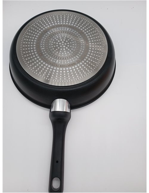 Tefal Unlimited On - Sartén de 28 cm, Apto inducción, antiadherente, revestimiento titanio, Thermo-signal, apto lavavajillas y h