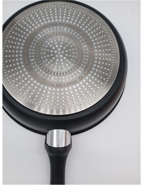 Tefal Unlimited On - Sartén de 28 cm, Apto inducción, antiadherente, revestimiento titanio, Thermo-signal, apto lavavajillas y h