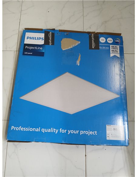 Philips - Panel LED empotrable ProjectLine 36W, Luz blanca natural 4000k, 3200 lm, 59.5 cm X 59.5 cm