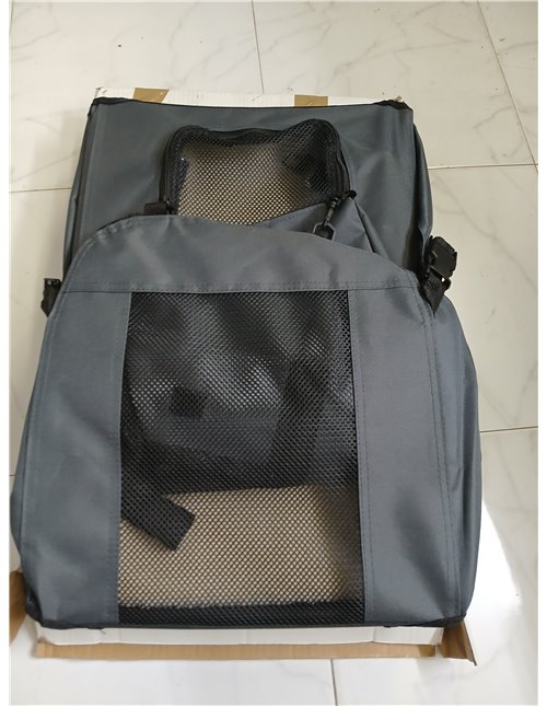 lionto Transportín para Perros Bolsa transportín para Perros Transportín Plegable Autobox Bolsa para Animales pequeños, (M) 60x4