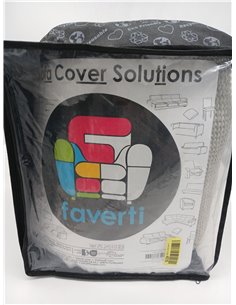 FAVERTI® Funda Super Elástica Chaise Longue Brazo Largo Derecho (Visto de Frente) | Modelo NOVELE | Gris Claro | Protector de Ca 2