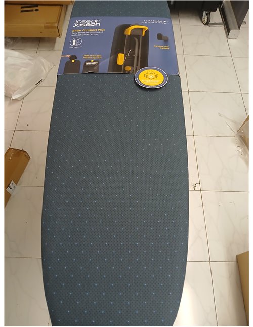 Rayen | Tabla de Planchar - Gama Basic | Altura Regulable | Malla Metálica | Reposa-Planchas | Estructura Gris y Funda Estampado