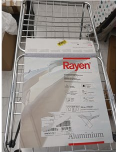 Rayen - Tendedero de aluminio, Con superficie de 20 metros, Sistema de bloque de alas, Tendedero plegable y Antideslizante, con  2