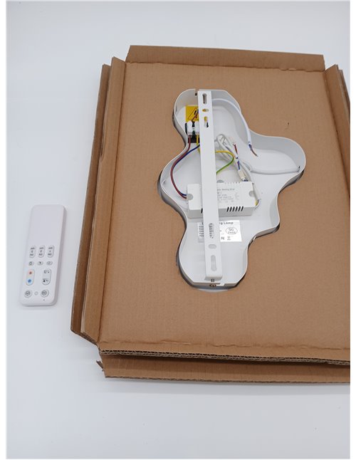 FANLG Lampara infantil Techo, Lámpara LED de Nubes 40cm 20W 3000K-6000K Regulable con Control Remoto, Luces para habitacion, Dor