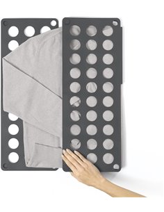 Rayen | Doblador de ropa | Plegable | Fácil almacenaje | Color Gris | Dimensiones: 70 x 59 cm