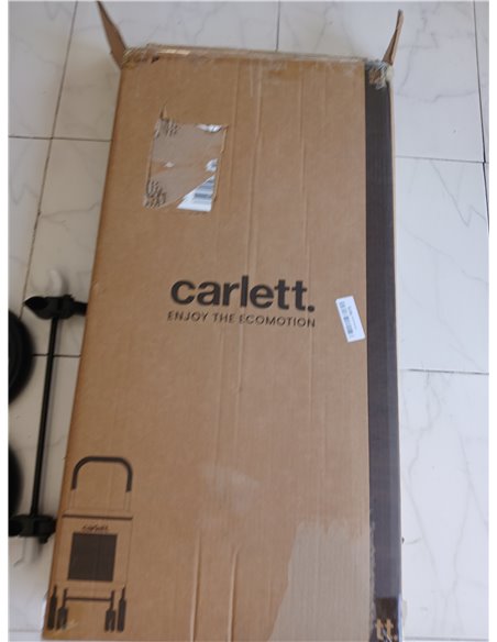 Carlett - Cube P | Carrito de Transporte 3 en 1 para Mascotas | Transportín + Ruedas | Freno de Seguridad | Tejido Impermeable |