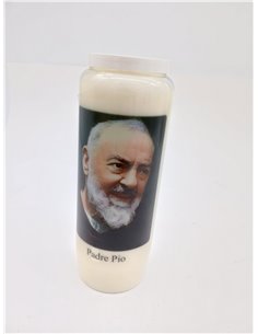 Hautekiet 1332265 Padre Pio vela 9 días 6,8 x 20 cm 2