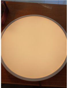 Philips - Plafón Philips Superslim, lámpara LED de techo funcional, color blanco, luz blanca cálida regulable, 27K - 22W 2
