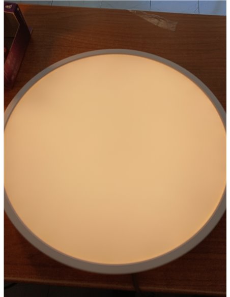 Philips - Plafón Philips Superslim, lámpara LED de techo funcional, color blanco, luz blanca cálida regulable, 27K - 22W