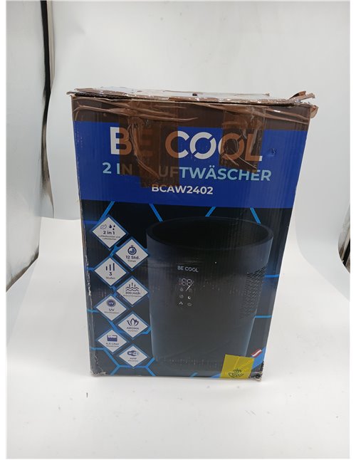 Be Cool Purificador de aire 2 en 1 y humidificador con función de esterilización UV, filtro evaporativo, 3 niveles de humedad, i