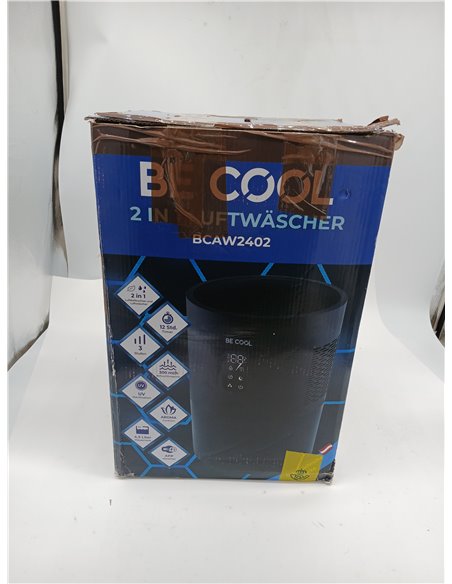Be Cool Purificador de aire 2 en 1 y humidificador con función de esterilización UV, filtro evaporativo, 3 niveles de humedad, i