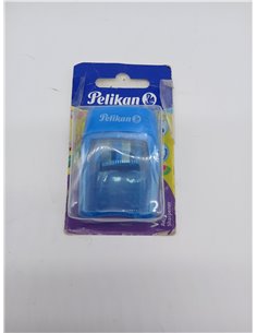Pelikan 700245 - Sacapuntas con deposito 2 Orificios - Azul, Rosa o Verde        2