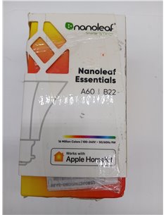 Nanoleaf Essentials Bombilla LED B22 RGBW Inteligente y Regulable - Luces Led 16M Colores Thread & Bluetooth, Compatible con Goo 2