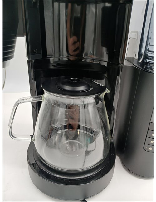 Melitta AromaFresh X 1030-06, Cafetera de Goteo con Molinillo Incorporado, 10 Tazas, Temporizador 24 Horas, Mantenimiento en Cal