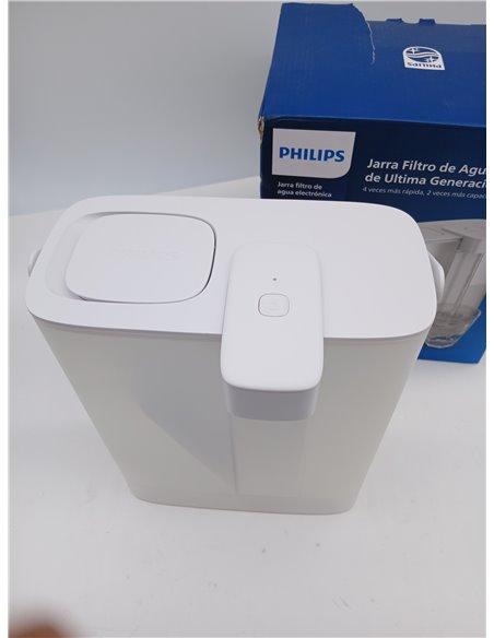 Philips Water Jarra filtrante Instant (3 L) – Agua limpia y de gran sabor en segundos , reduce cloro y plomo, 