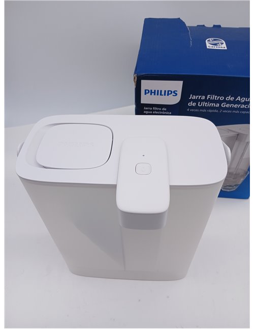 Philips Water Jarra filtrante Instant (3 L) – Agua limpia y de gran sabor en segundos , reduce cloro y plomo, 