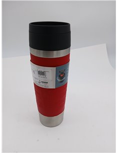 Emsa N20222 Travel Mug Classic - Vaso aislante (0,5 L, cierre de rosca cómodo, acero inoxidable, 6 horas de calor y 12 horas de  2
