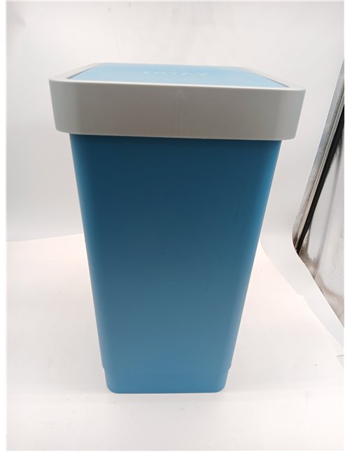 Tatay Cubo de Basura Cocina con Tapa Basculante Smart 25L | Diseño Compacto y Funcional | Uso Interior y Exterior | Apto para Bo