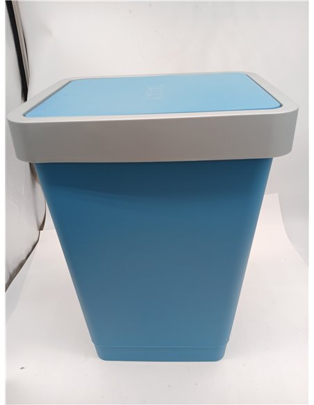 Tatay Cubo de Basura Cocina con Tapa Basculante Smart 25L | Diseño Compacto y Funcional | Uso Interior y Exterior | Apto para Bo