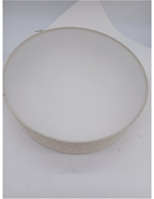 Smartwares IDE-60059 Lámpara de techo, pantalla de tela de 40 cm de diámetro, tres apliques con casquillos E14, compatible con b