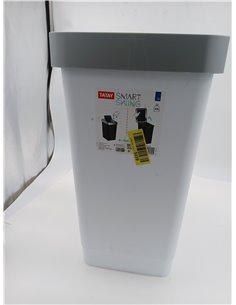 Tatay Cubo de Basura Cocina con Tapa Basculante Smart 25L | Diseño Compacto y Funcional | Uso Interior y Exterior | Apto para Bo 2