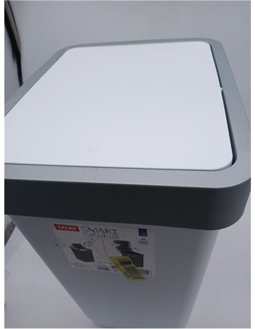 Tatay Cubo de Basura Cocina con Tapa Basculante Smart 25L | Diseño Compacto y Funcional | Uso Interior y Exterior | Apto para Bo
