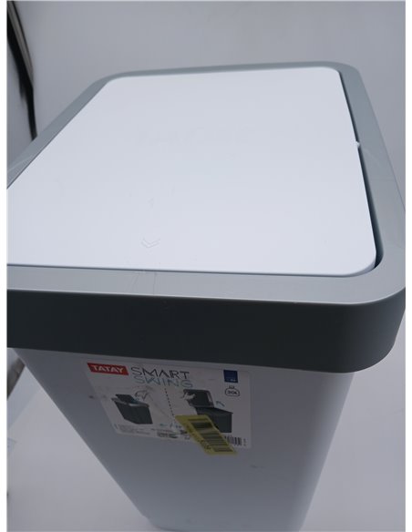 Tatay Cubo de Basura Cocina con Tapa Basculante Smart 25L | Diseño Compacto y Funcional | Uso Interior y Exterior | Apto para Bo