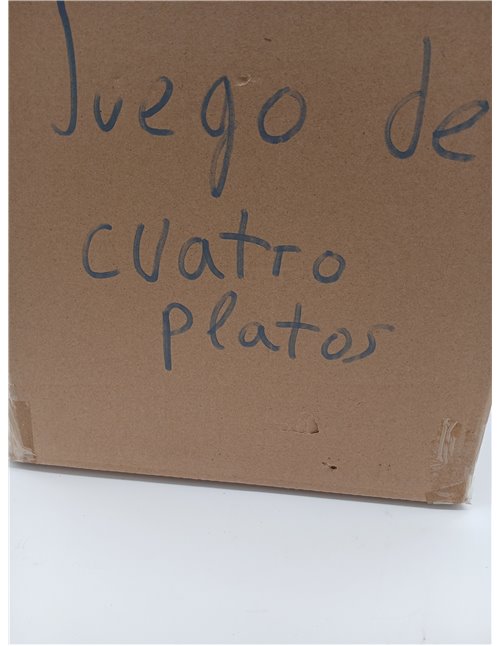 Amazon Basics platos llanos, 4 Unidad, 26.7 cm