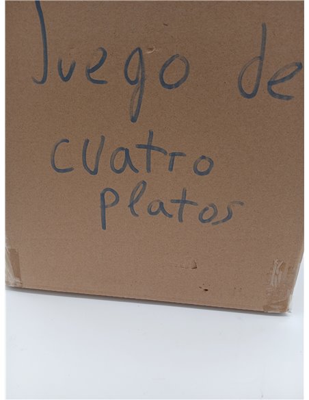 Amazon Basics platos llanos, 4 Unidad, 26.7 cm