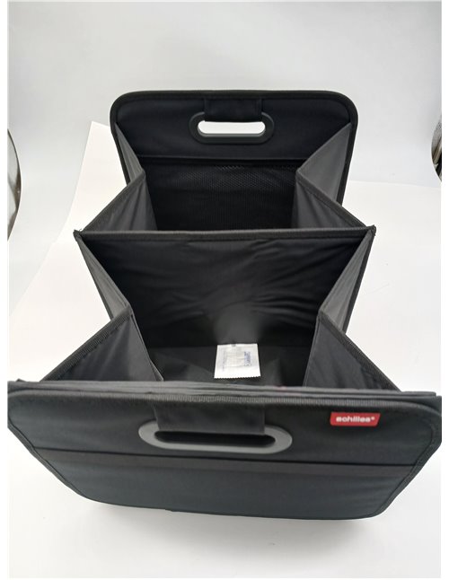 achilles Car Trunk Organizer - XL Folding Box with Net Pocket - Compact and Water-Repellent - Ideal for Versatile Storage - Inte