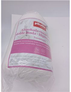 Pikolin Home - Almohada Viscoelástica 70 cm, de Hotel - Adaptabilidad al Cuello, Hipoalergénica, Firmeza Alta, para Dormir de La 2
