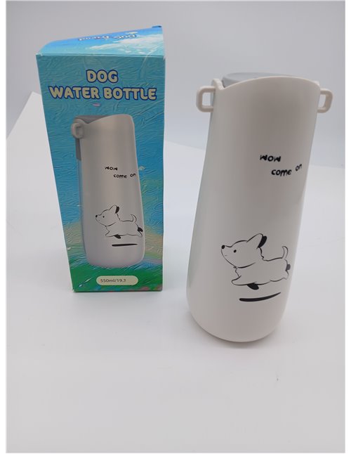 VINATO 500ML Bebedero Perro Portatil 180° Plegable Bebedero Agua Perro Botella Gatos a Prueba de Fugas para Perros con Función d