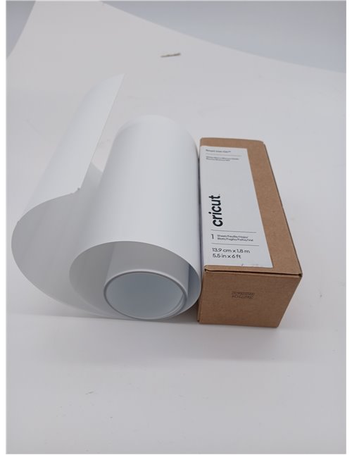 Cricut Joy Smart Vinilo Textil Blanco - Rollo HTV Termoadhesivo para Camisetas - 30.5 cm x 1.8 m