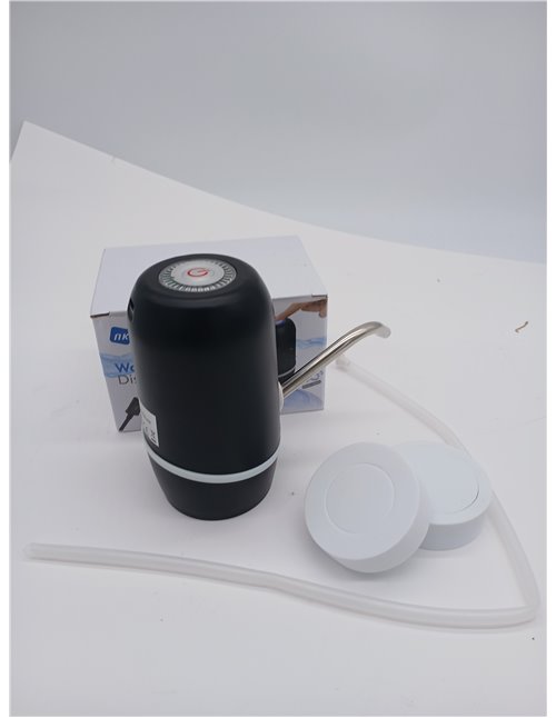NK Dispensador de Agua - Dispensador Automático, Carga USB, Dosificador de Acero, sin BPA, Agua Fría, 1200mAh, Transportable, Ga