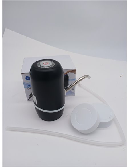 NK Dispensador de Agua - Dispensador Automático, Carga USB, Dosificador de Acero, sin BPA, Agua Fría, 1200mAh, Transportable, Ga