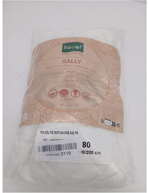 SAVEL -  80x190/200 cm .Funda de colchón Microfibra | Protector de colchón elástico y Suave | Cubre colchón con Cremallera