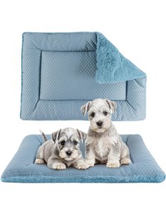 BVAGSS Almohadilla para Perros y Gatos, Colchón Perro Lavable, Fresco y Caliente, Reversible Colchón para Mascotas Elegante XH08