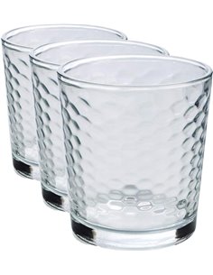Quid Gala - Set 5 vasos forma baja 26cl, Aptos para lavavajillas, vidrio (Paquete de 3)