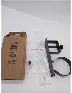 Estante de pared para secador de pelo de fácil instalación, soporte de aluminio para baños 2
