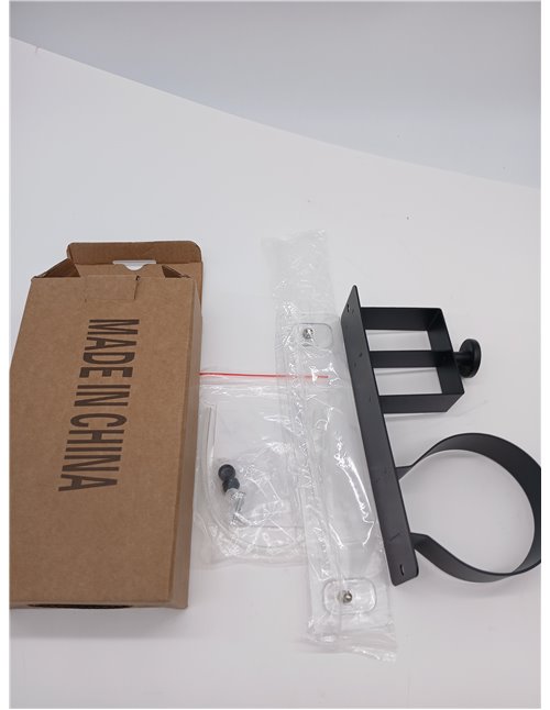 Estante de pared para secador de pelo de fácil instalación, soporte de aluminio para baños