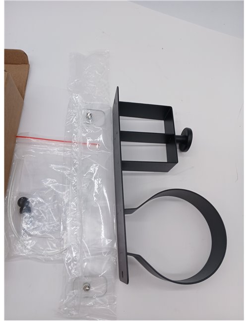 Estante de pared para secador de pelo de fácil instalación, soporte de aluminio para baños