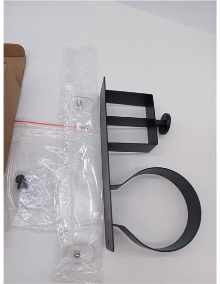 Estante de pared para secador de pelo de fácil instalación, soporte de aluminio para baños