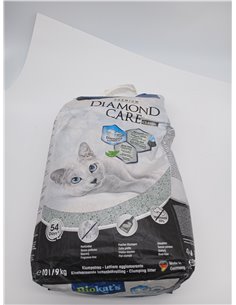 Biokat's Diamond Care Classic, para gatos, sin fragancia - Arena fina con carbón activo y aloe vera 1 saco (1 x 10 l) 2