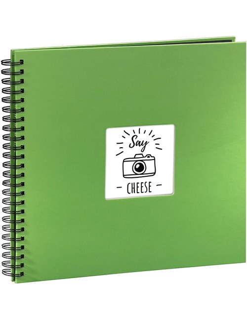 Hama | Álbum de Fotos con espiral para pegar y escribir (Álbum de fotografía de 10 x 15 cm, tamaño 36x32cm, con 50 hojas, papel 