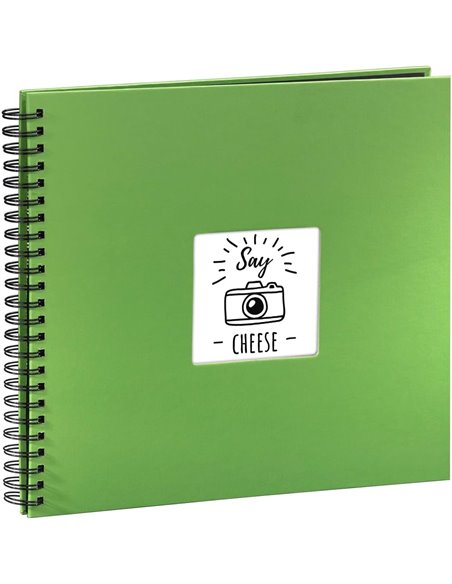 Hama | Álbum de Fotos con espiral para pegar y escribir (Álbum de fotografía de 10 x 15 cm, tamaño 36x32cm, con 50 hojas, papel 