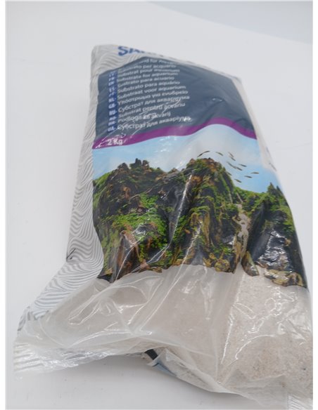 Amtra Cuarzo Blanco Amtra - Arena De Acuario De Cuarzo Blanco extrafino, Para Agua Dulce O Salada, Tamaño De Grano 0,1-0,7 Mm, C