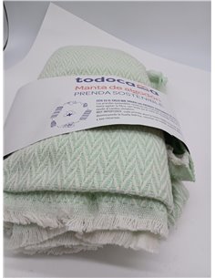 Todocama - Manta de algodón Extra Suave, Cuatro Estaciones, Colcha Multiusos sofá, Plaid para Cama, Manta Foulard, cubrecama, cu 2