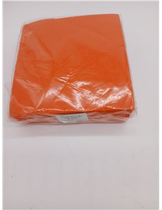 Servilleta Premium de tamaño estándar, pliegue 1/4, 50 servilletas, acabado Airlaid, Rojo